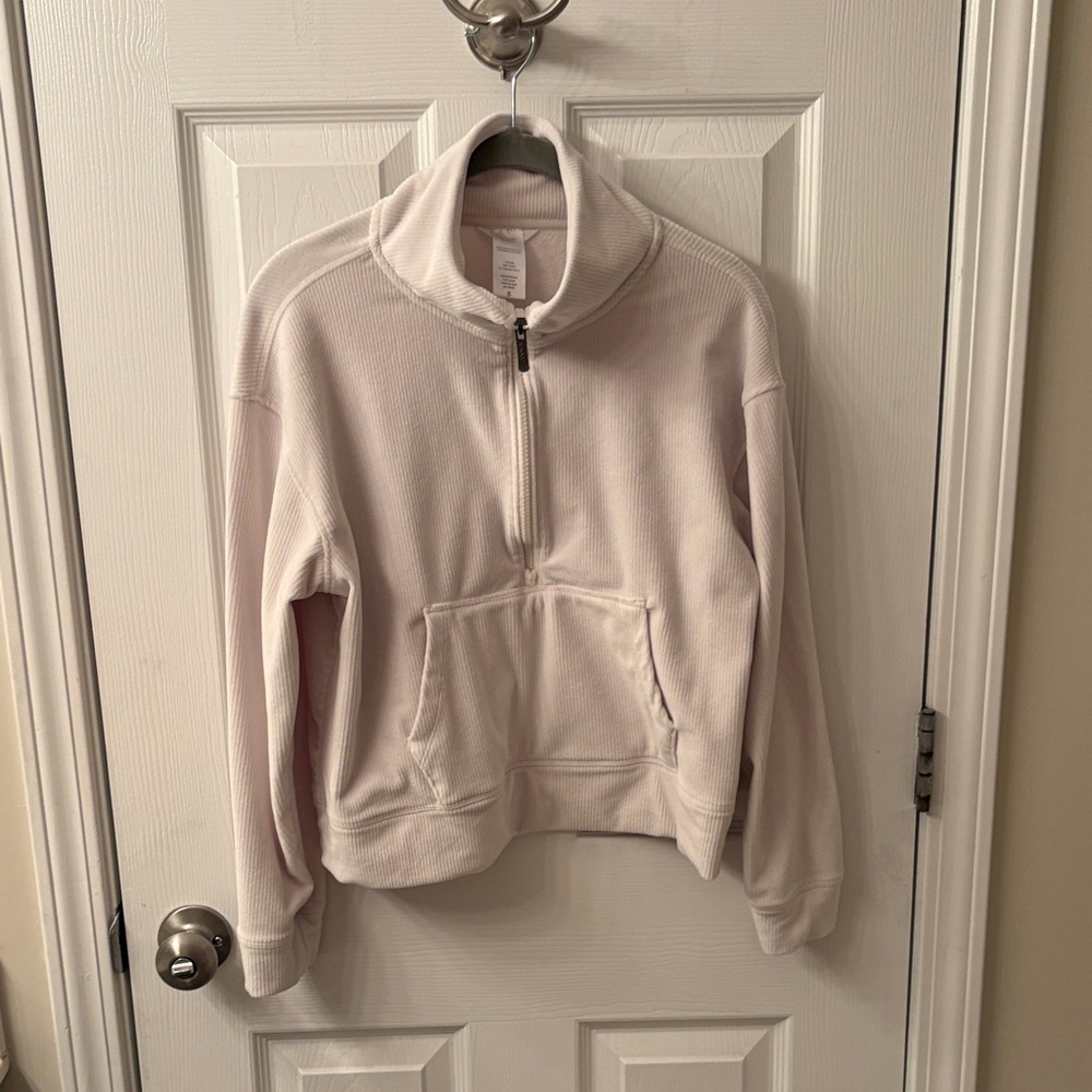 Women's Cream Quarter-Zip Pullover
